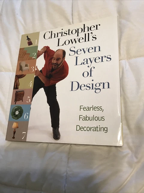 Signed by the Author Christopher Lowell’s Seven Layers of Design Book-FREE SHIP