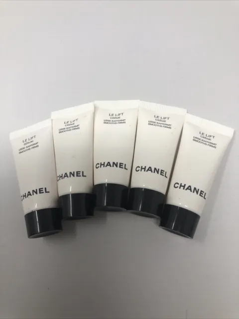 LOT OF 5 Chanel Samples Le Lift Creme And LE Lift Serum .17 Oz Ea