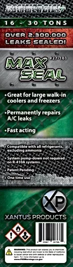 Xantus Products 27-101 Max Seal Commercial+ Direct Inject AC Leak Sealant, 6-30