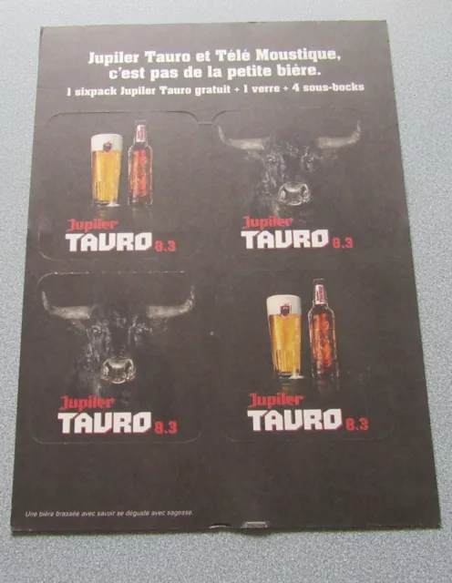 Jupiler Tauro 4 Sous Bocks  Tbe