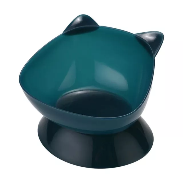 1 Cat Bowl Pet Dog Cat Elevated Feeder Food Water Raised Bowl Tilted Stand Bowl