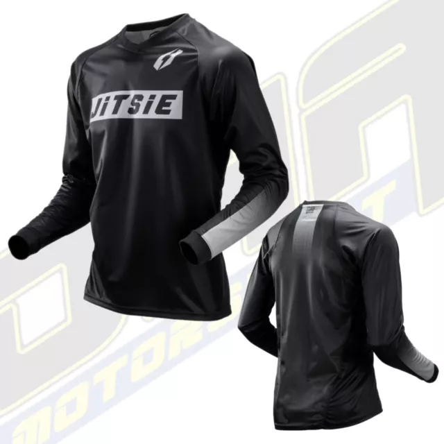 JITSIE Omnia Core  Trials Bike Jersey Shirt Top - TRS Beta GasGas Black