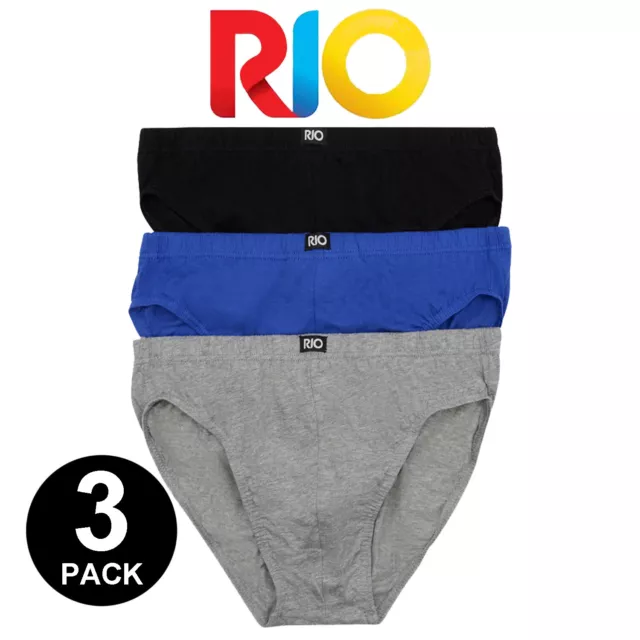 Buy Rio 5 Pack Men Cotton Briefs Trunk Underwear Undies Bulk Blue