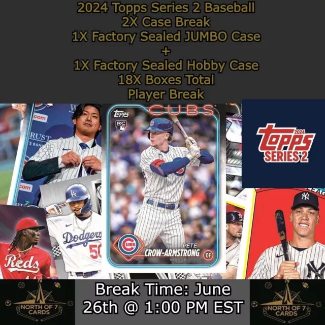 MOOKIE BETTS 2024 Topps Series 2 2X étui 1 JUMBO + 1 joueur amateur