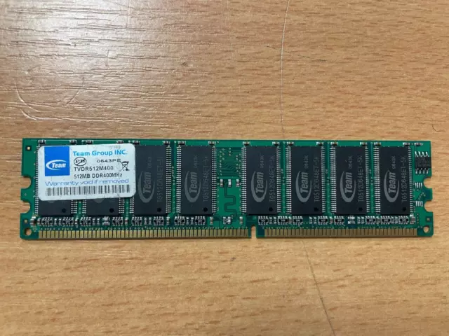 Barrette mémoire RAM TEAMGROUP  512Mb  400MHz  DDR1   testées et garanties