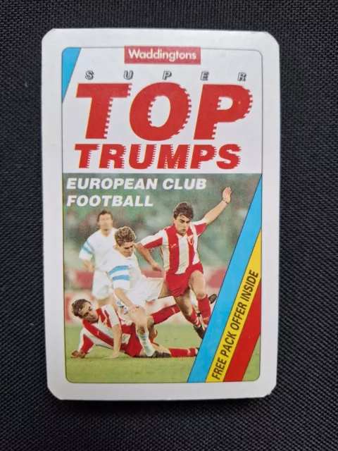 Super Top Trumps European Club Football Waddingtons Complete Card Game from 1992