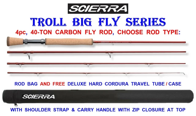 SCIERRA TROLL BIG Fly Rod For Game Trout Salmon Fly Reel Line