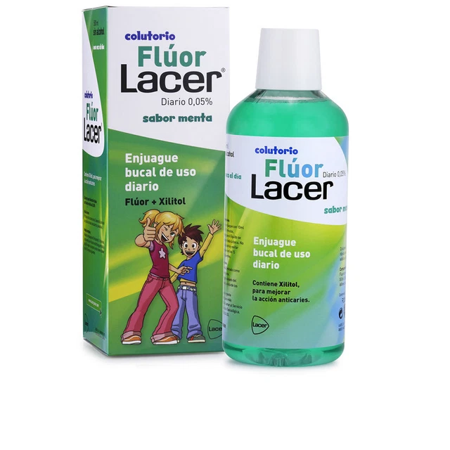 Hygiène Lacer unisex FLÚOR enjuage bucal diario menta 0,05% 500 ml