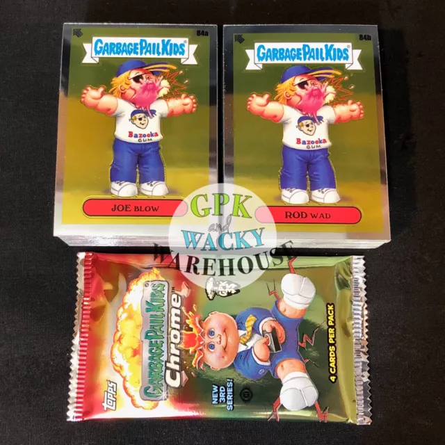 2020 Garbage Pail Kids Chrome 3 100 Card Set + Free Wrapper Os 3Rd Series Gpk