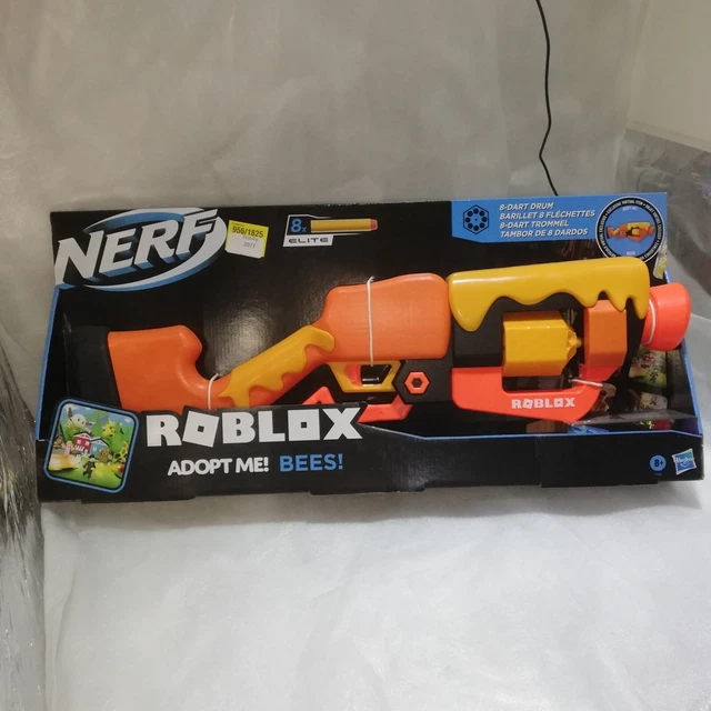 NEW NERF Roblox Adopt Me BEES! Dart Blaster Gun 8-Dart Drum 8x