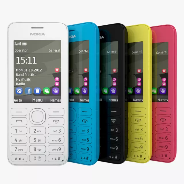 Nokia 206 Classic Retro Phone - All Colours Unlocked - Pristine GRADE A+