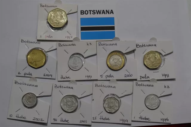 🧭 🇧🇼 Botswana Coin Collection High Grade B66 #2