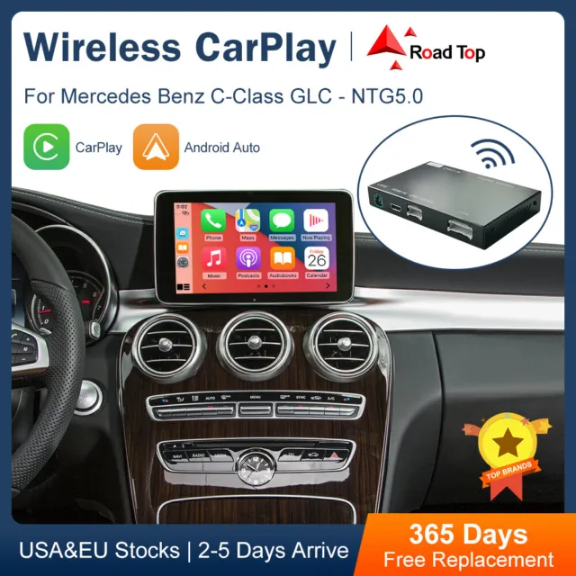 Wireless CarPlay Android Auto Interface for Mercedes Benz C Class W205 GLC NTG5