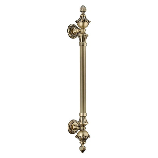 12 Inch Lotus Zinc Alloy Main Door Handle/Pull Handles for All The Doors, 1 Pcs