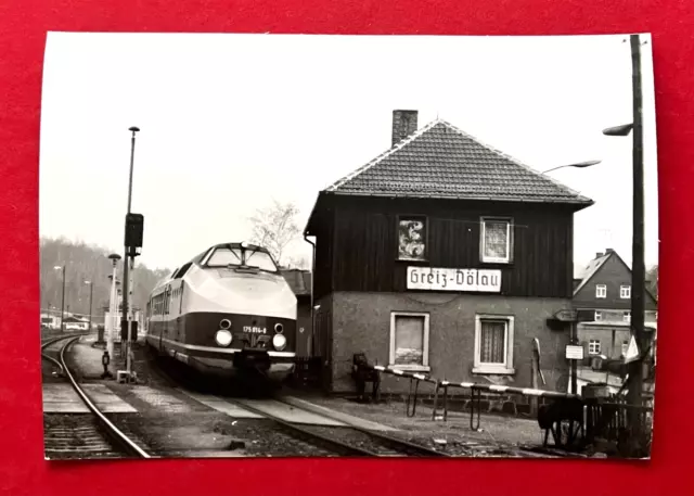 DDR Eisenbahn Foto 1981 KARLEX an der Bahnschranke Greitz Dölau   ( 129835