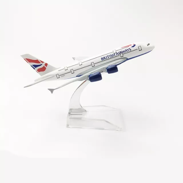 16cm A380 Airbus British Airways Metal Aircraft Plane Model Gift UK