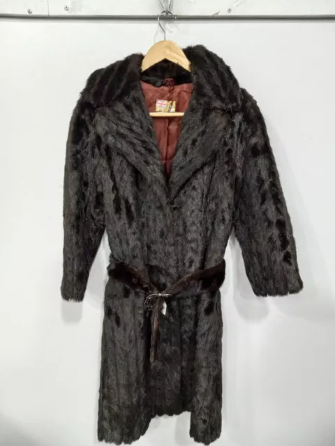 Di Costa Brown Fur Coat