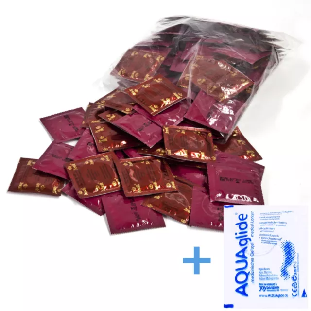 50 / 100 AMOR XL oder SICO XL Kondome Extra Groß Condome + Aquaglide