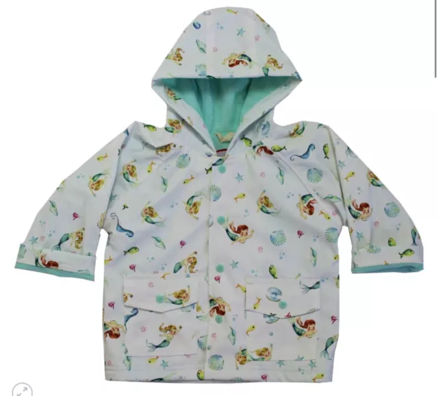 Powell Craft Toddler Girls Raincoat  1-2 Years Mermaid