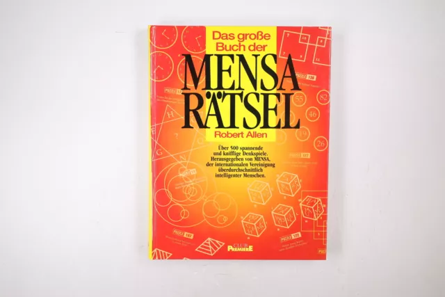 72193 DAS GROSSE BUCH DER MENSA-RÄTSEL über 500 spannende und knifflige