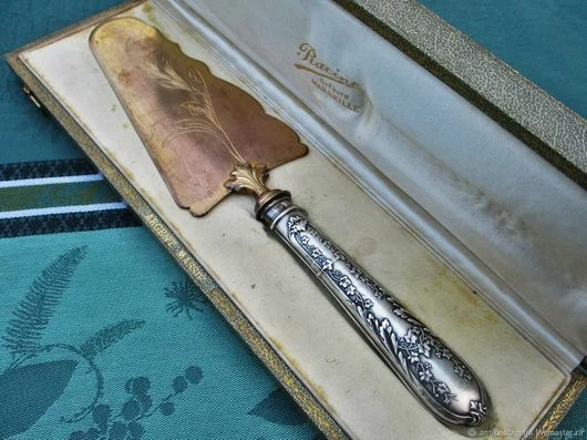 RARE BRUCKMANN RARE Pelle à Gâteau Atelierentwurf Art Déco Bauhaus 800