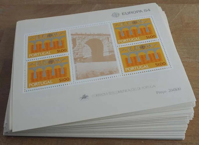 1984 Portugal; 100 Blocks Brücke, Bl.43, postfrisch/MNH, ME 1100,-