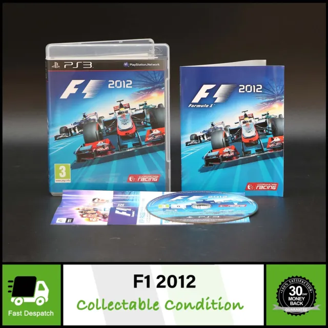 F1 2012 Formula One Sony Playstation PS3 Game Collectable Condition