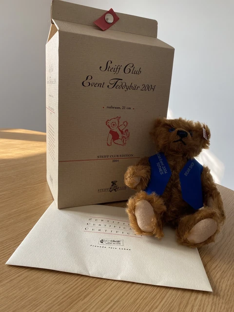 Mini-Ours Steiff Club 2004 - Édition Limitée Bleu Clair, Réplique 1922, 7cm - Collectionneur
