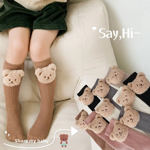 2D Bear calze per ginocchia antiscivolo calze lunghe per neonati ragazzi e ragazze 2– §