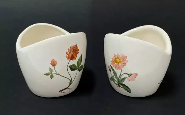 Pair Martin Boyd Australian Pottery Miniature Vases / Flower Pots Signed