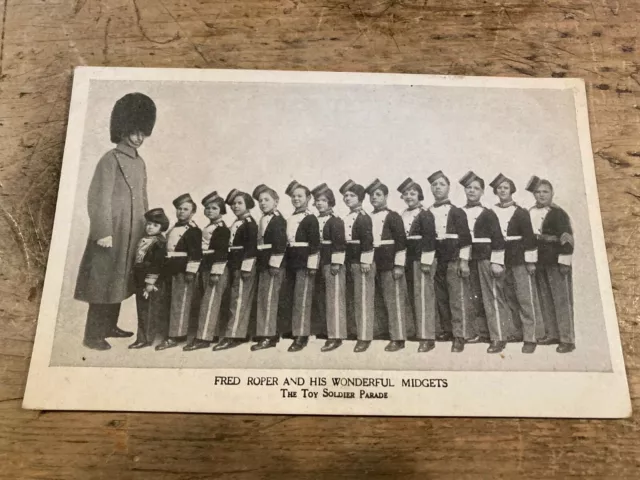 Postcard.  Fred Roper And His Wonderful Midgets.    ref287