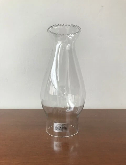 Paralume In Vetro Per Lampada A Olio/Chetosene - Copertura Trasparente, 17.5x10x5.6 Cm, Per Esterni/Decorazione Vintage