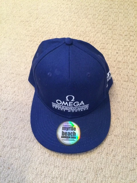 RARE J LINDEBERG Crans Montana Omega Masters Flat Peak Golf Cap