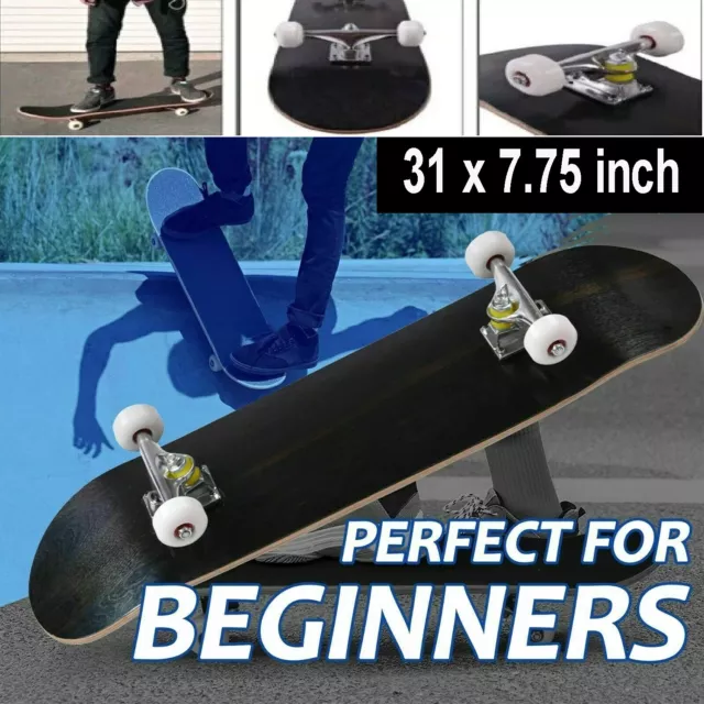 31'' Kids Adult Teenagers Skateboard Complete Set Up to Pro Wheels Premium Board