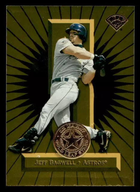 1997 Leaf #6 Jeff Bagwell 22kt Gold Stars #/2500