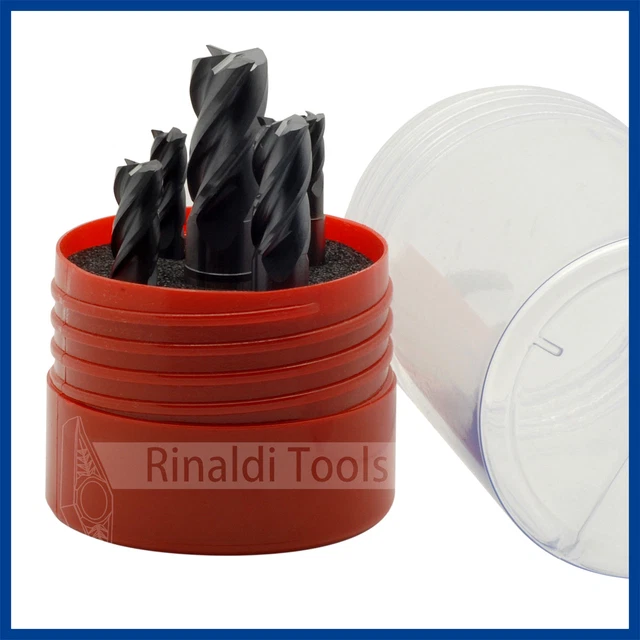 5er Set R8 Schaftfräser-Halter – Adapter Für 1/4", 3/8", 1/2", 5/8" Und 3/4" Schaftdurchmesser | Kompatibel Mit Bridgeport Fräsmaschinen