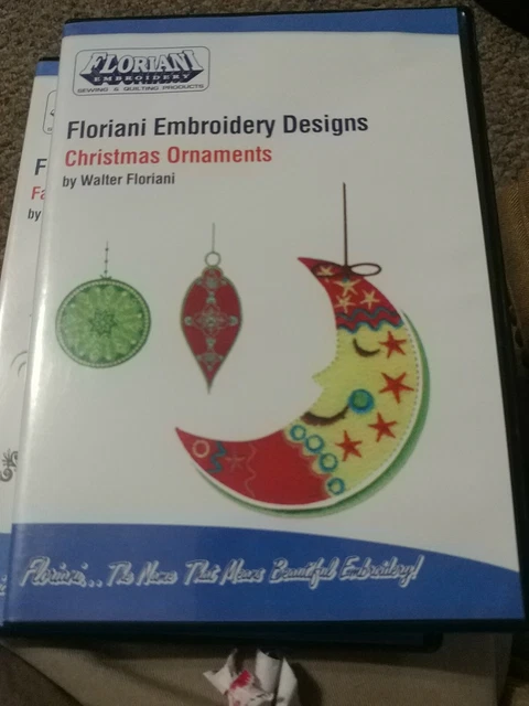 "Floriani diseños de bordado ""Adornos de Navidad"" máquina software vacaciones 2012