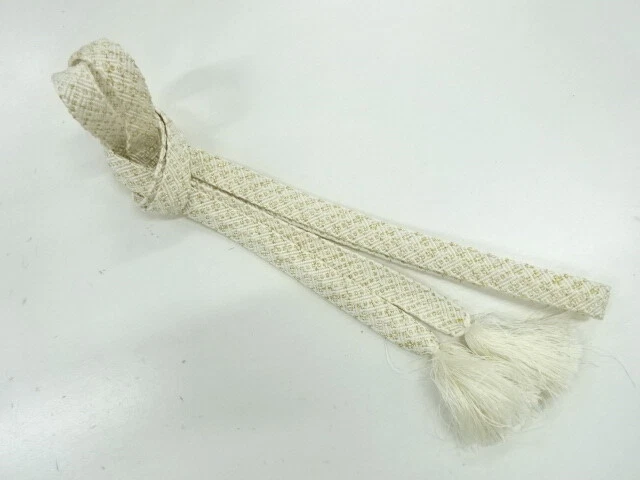 6140519: Japanese Kimono / Vintage Hand-Tied Obijime Cord