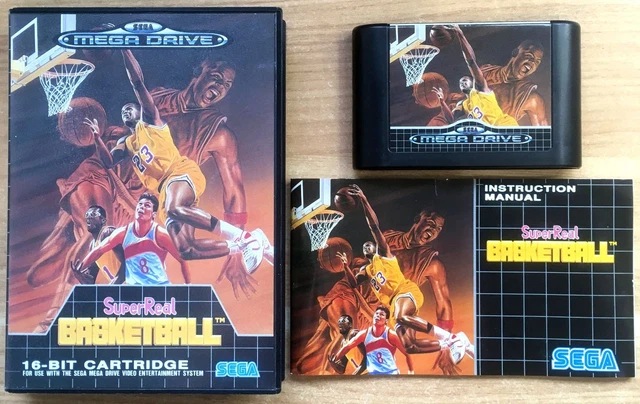 Super Real Basketball Sur Sega Megadrive - Version PAL FR - Bon état, Sans Notice