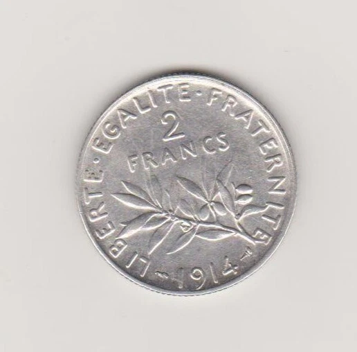 2 Francs Semeuse Argent 1914