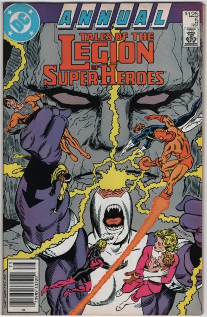 Tales of the Legion of Super-Heroes Comic Book Annual #5 DC Comics 1987 VERY FN-