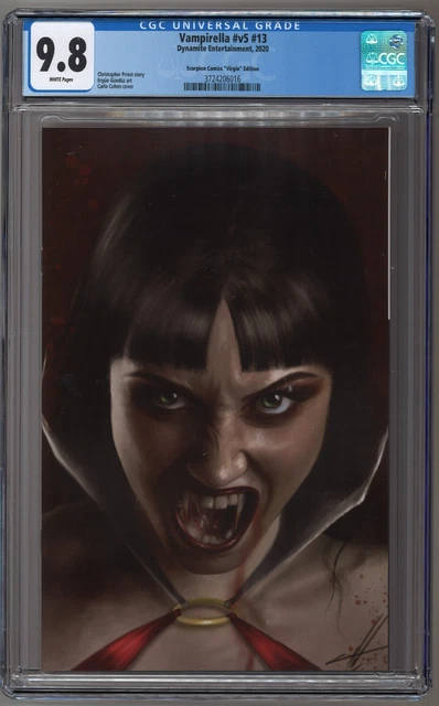 Vampirella #13 Color Virgin Variant Carla Cohen Cgc 9.8 Only 300 Copies Last One