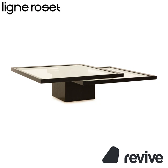 Lily Table basse | VERRE TREMPÉ | Noyer - Moderne Emob | Emob