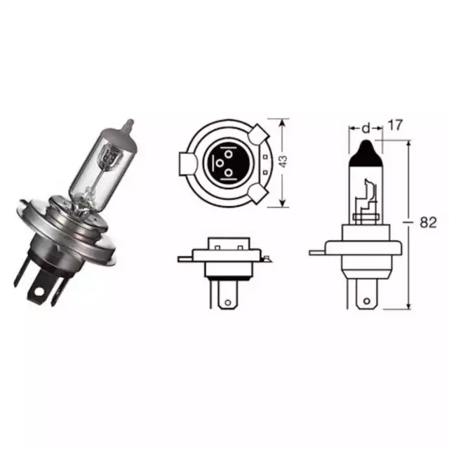 Lampe Hs1 Nuit Racer 50 12V-35 / 35W / Px43T Kymco People S 300I 2008