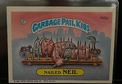 Garbage Pail Kids Series 4 1986 Nailed Neil 155b