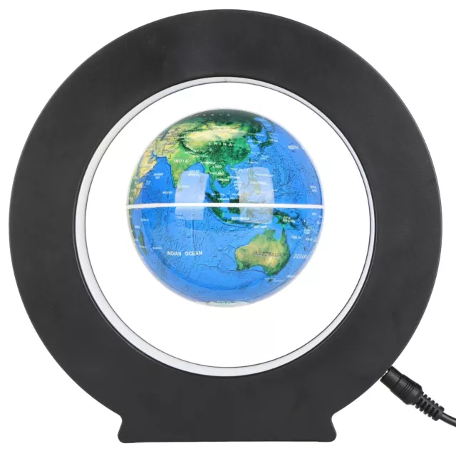 Magnetic Levitation Globe Base World Map Desktop Ball Ornament Teaching Aid ◑