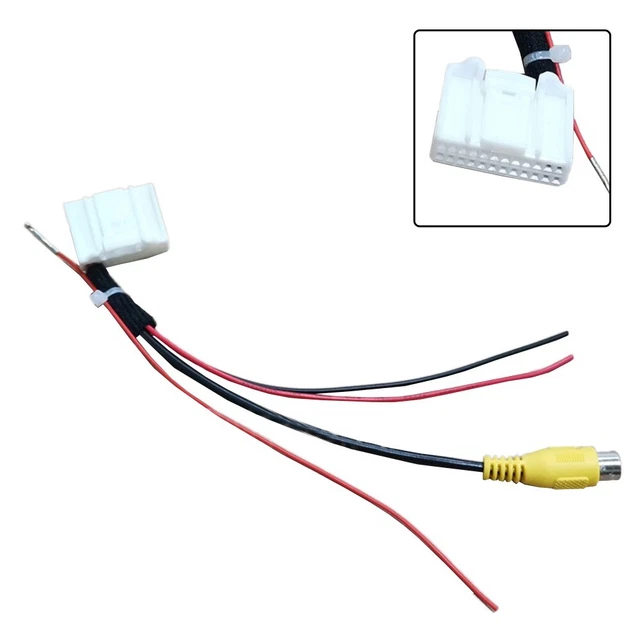 For Toyota Rearview Backup Camera Video Harness Adapter Cable 24pin Replace