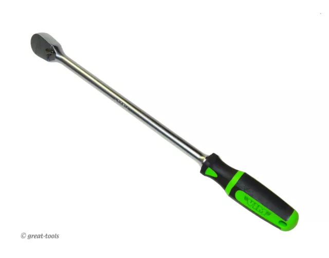 VIM TOOLS: 3/8” drive ratchet, 14” long, heavy duty, 90-tooth gear – automotive