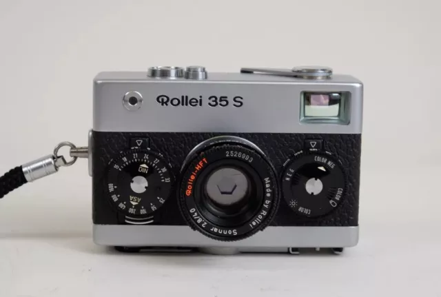 ROLLEI 35S Kompaktkamera mit Rollei HFT Sonnar 2,8 / 40 mm Objektiv chrom