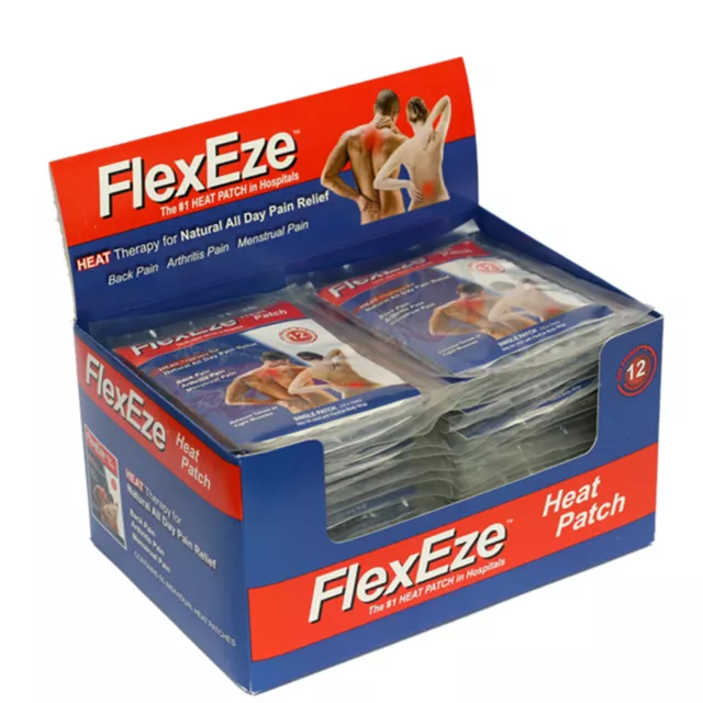 20 x Flexeze Heat Patches ~ Muscle & Pain Relief Physio Recommended